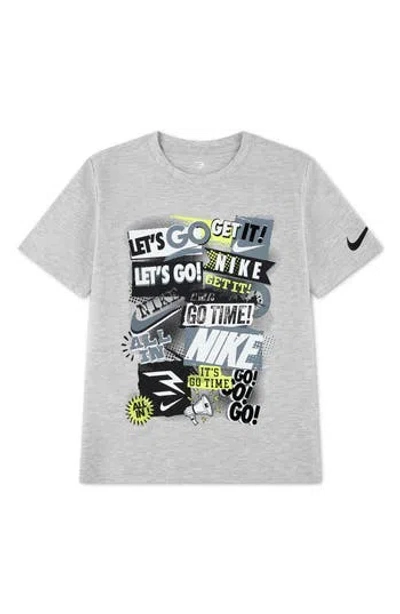 3 Brand Kids' Collage Graphic Tee In Gray