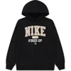 3 Brand Kids' Fired Up Collegiate Graphic Hoodie In Black