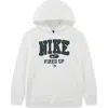 3 Brand Kids' Fired Up Collegiate Graphic Hoodie In White