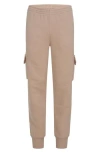 3 Brand Kids' Fleece Cargo Joggers In Hemp
