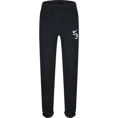 3 Brand Kids' Fleece Joggers In Black