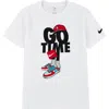 3 Brand Kids' Go Time Capmando Graphic T-shirt In White