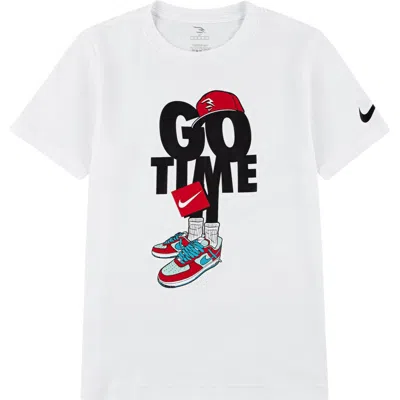 3 Brand Kids' Go Time Capmando Graphic T-shirt In White