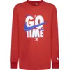 3 Brand Kids' Go Time Long Sleeve T-shirt In Red