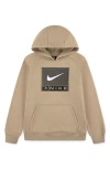 3 Brand Kids' Logo Hoodie In Neutral