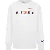 3 Brand Kids' Monogram Wordmark Long Sleeve T-shirt In White