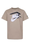 3 Brand Kids' Paint Splatter Mashup Graphic T-shirt In Hemp