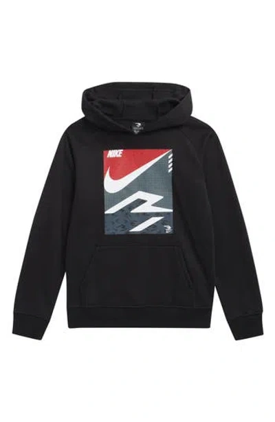 3 Brand Kids' Pop 3b Pullover Hoodie In Black