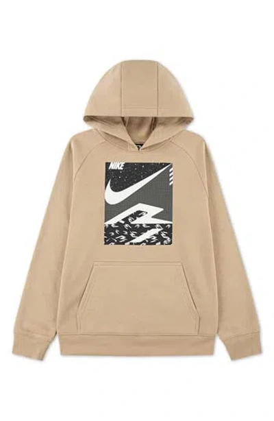 3 Brand Kids' Pop 3b Pullover Hoodie In Brown