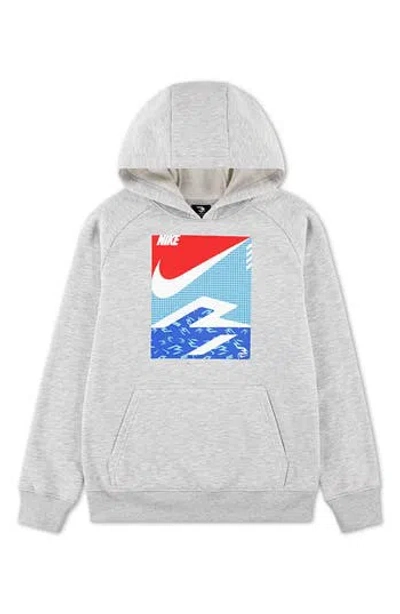 3 Brand Kids' Pop 3b Pullover Hoodie In Gray
