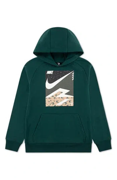 3 Brand Kids' Pop 3b Pullover Hoodie In Green