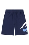 3 Brand Kids' Speed Lock Up Shorts In Midnight Navy