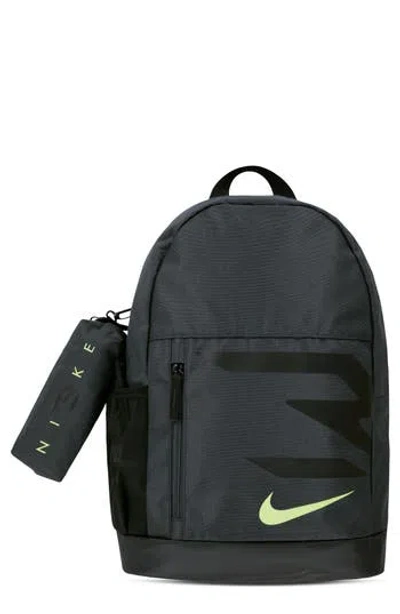3 Brand Kids' Swoosh Backpack With Pencil Case In Anthracite