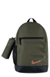 3 Brand Kids' Swoosh Backpack With Pencil Case In Green