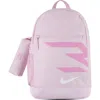 3 Brand Kids' Swoosh Backpack With Pencil Case In Pink Foam