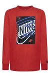 3 Brand Kids' Three X Three Long Sleeve T-shirt In Red