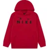 3 Brand Kids' Triple Logo Hoodie In Red