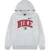 3 Brand Kids' Varsity Logo Graphic Hoodie In Gray