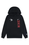 3 Brand Kids' X Russell Brand 3ssentials Tech Hoodie In Black