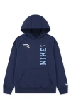 3 Brand Kids' X Russell Brand 3ssentials Tech Hoodie In Blue