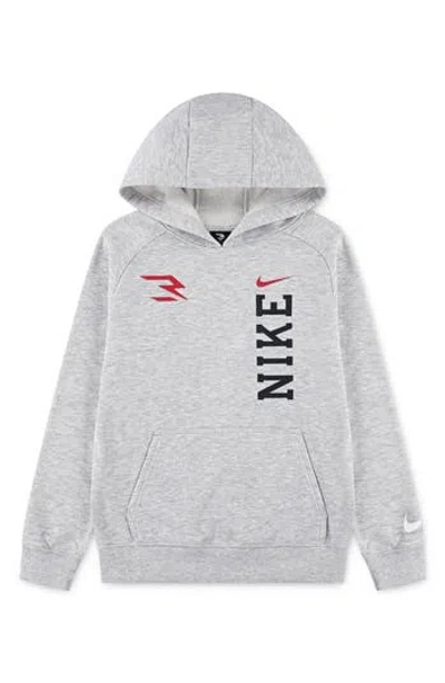 3 Brand Kids' X Russell Brand 3ssentials Tech Hoodie In Gray