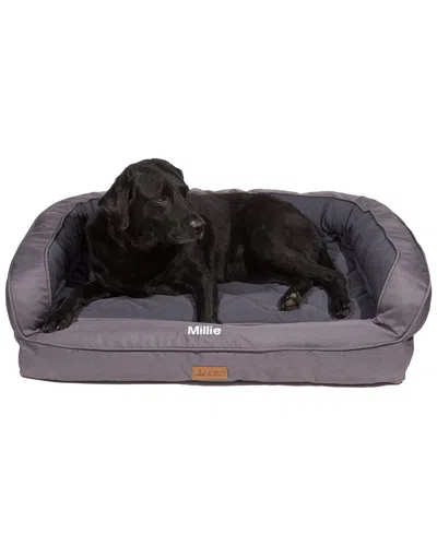 3 Dog Pet Supply Memory Foam Softshell Dog Bed In Gray