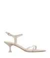 3 Juin Sandals Yellow In Neutral