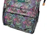 3 Little Dinos Neon Dino Diaper Backpack In Black In Black