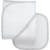 3 Marthas Kids'  Big Check Trim Hooded Towel & Washcloth Set