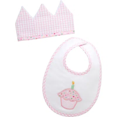 3 Marthas Kids'  Birthday Bib And Crown Set