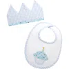 3 Marthas Birthday Bib And Crown Set
