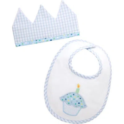 3 Marthas Kids'  Birthday Bib And Crown Set