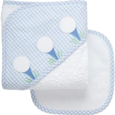 3 Marthas Classic Adventures Applique Hooded Towel & Washcloth Set