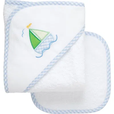3 Marthas Classic Adventures Applique Hooded Towel & Washcloth Set