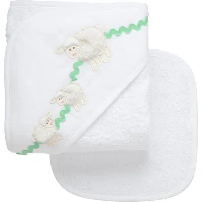 3 Marthas Playful Pals Hooded Towel & Washcloth Set