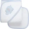3 Marthas Kids'  Playful Pals Hooded Towel & Washcloth Set