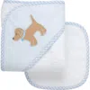 3 Marthas Kids'  Playful Pals Hooded Towel & Washcloth Set
