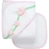 3 Marthas Kids'  Playful Pals Hooded Towel & Washcloth Set