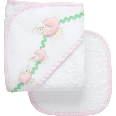 3 Marthas Playful Pals Hooded Towel & Washcloth Set