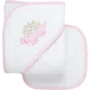 3 Marthas Kids'  Playful Pals Hooded Towel & Washcloth Set