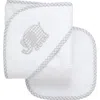 3 Marthas Kids'  Playful Pals Hooded Towel & Washcloth Set
