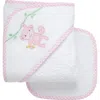 3 Marthas Kids'  Playful Pals Hooded Towel & Washcloth Set