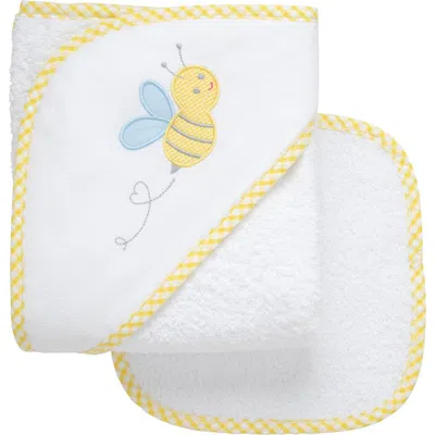 3 Marthas Kids'  Playful Pals Hooded Towel & Washcloth Set