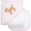 3 Marthas Kids'  Playful Pals Hooded Towel & Washcloth Set