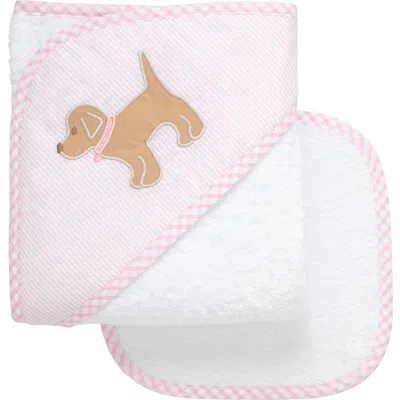 3 Marthas Playful Pals Hooded Towel & Washcloth Set