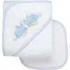 3 Marthas Kids'  Playful Pals Hooded Towel & Washcloth Set