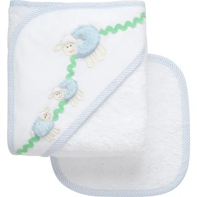 3 Marthas Playful Pals Hooded Towel & Washcloth Set