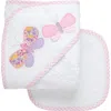 3 Marthas Kids'  Playful Pals Hooded Towel & Washcloth Set