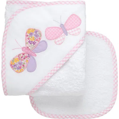 3 Marthas Playful Pals Hooded Towel & Washcloth Set