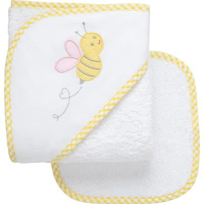 3 Marthas Playful Pals Hooded Towel & Washcloth Set
